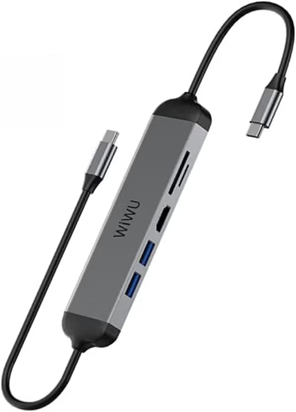 WIWU ALPHA 5 IN 1 USB-C HUB A521H - GRAY 2