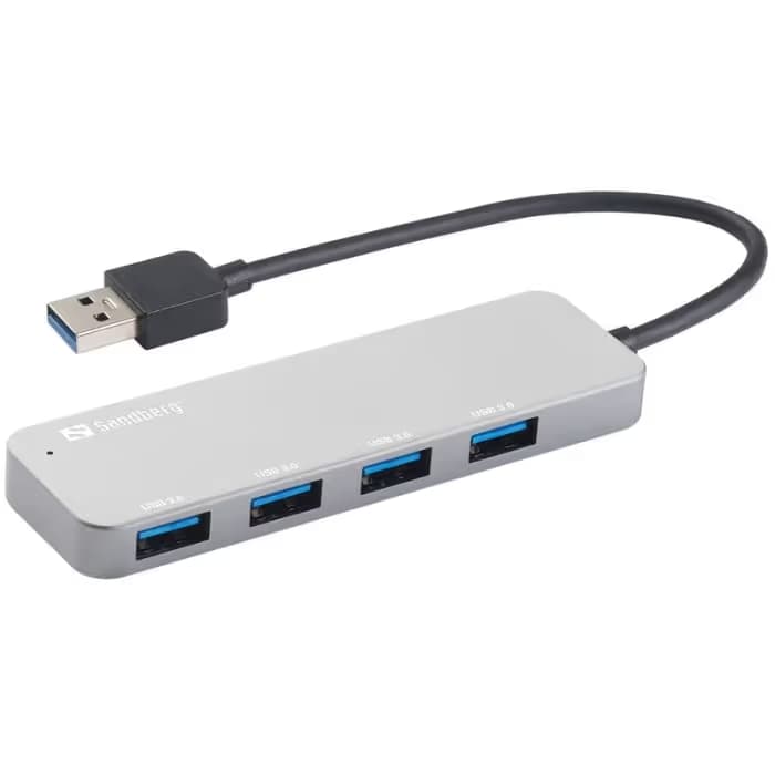 Hub USB SANDBERG USB 3.0 4 Port - Silver 1