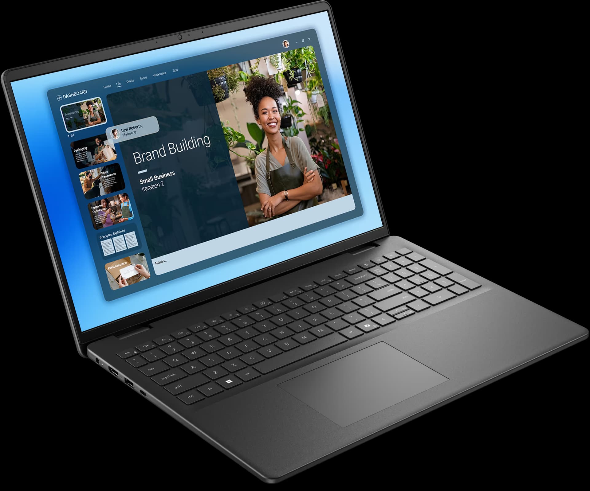 Pc Portable Dell 16 DC16250 Core 5 8Go 512Go SSD - Noir 1