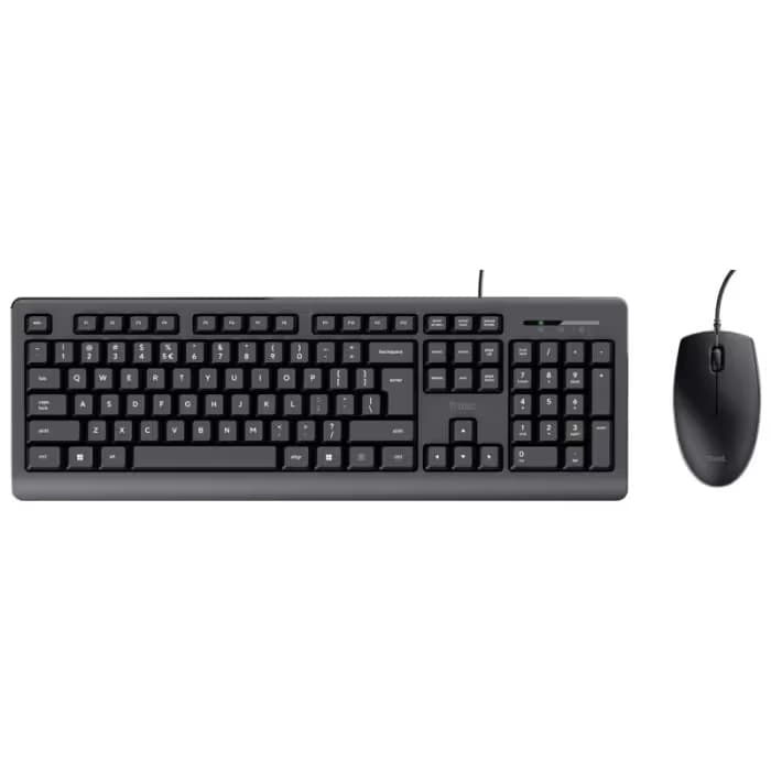Ensemble Clavier & Souris Filaire Trust Primo - Noir 2