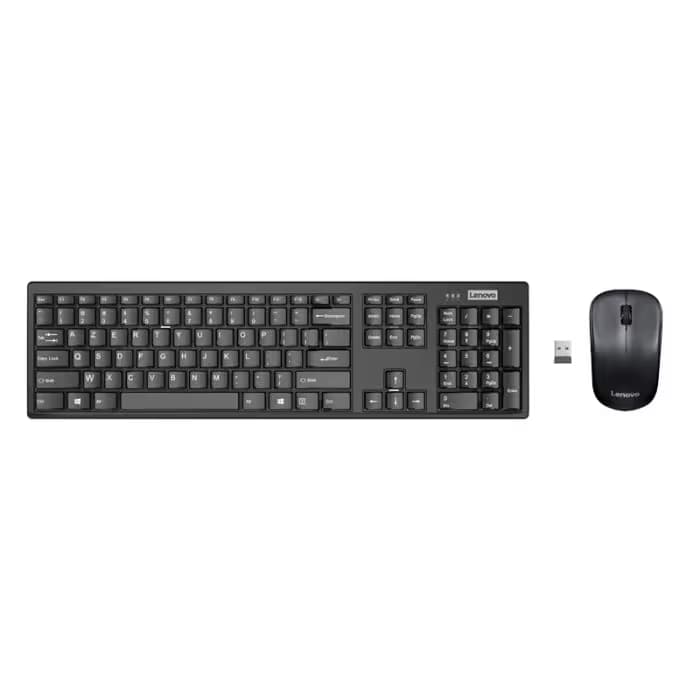 Ensemble Clavier & Souris Sans Fil Lenovo 100 AZERTY Français ( 4X31N94477 )- Noir 1