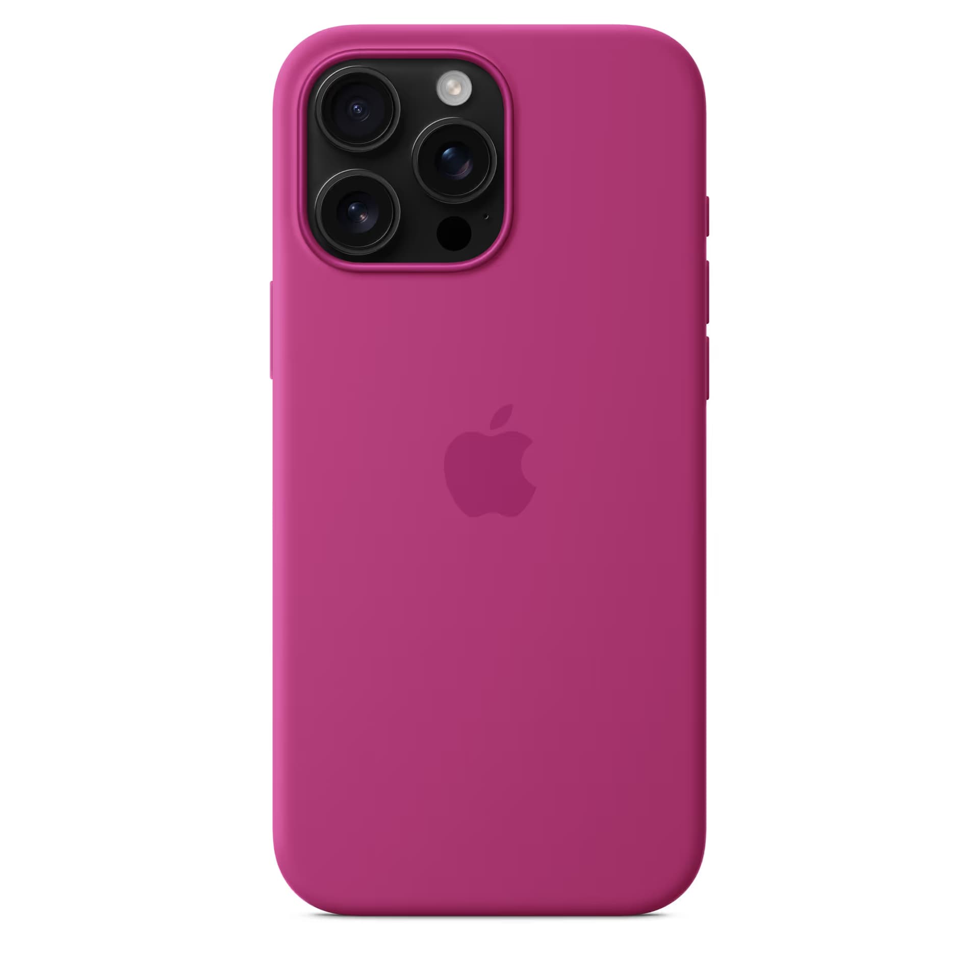 Coque en Silicone MagSafe pour iPhone 16 Pro - Rose Fuchsia 1