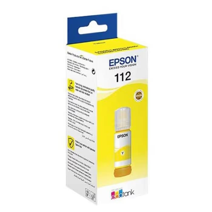 Bouteille d'Encre Original Epson EcoTank 112- Jaune (C13T06C44A)