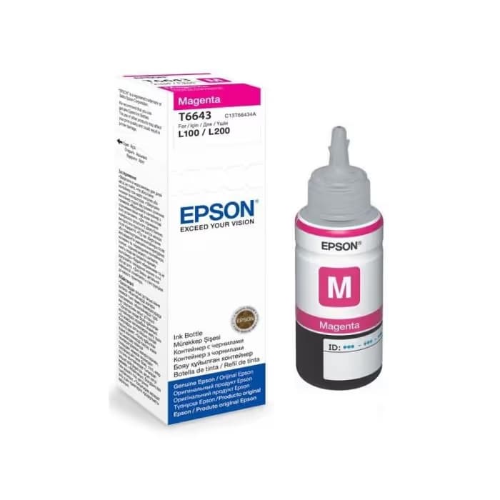 Bouteille d'Encre Original Epson T6643- Magenta (C13T66434A) 1