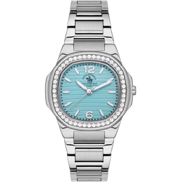 Montre Femme Polo Santa Barbara  SB-1-10481-2- Silver &  Bleu 1