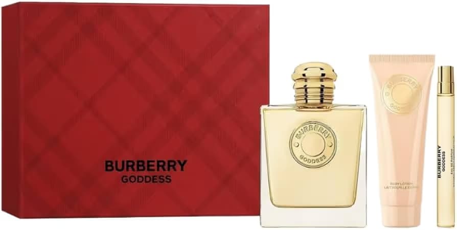 Burberry COFFRET BURBERRY Goddess Eau De Parfum pour Femme 100ML & BODY LOTION 75ML +Vaporisateur de voyage 10 ML