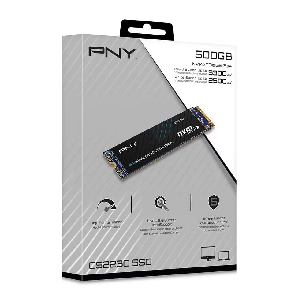 Disque Dur Interne PNY CS2230 M.2 NVMe SSD 500Go