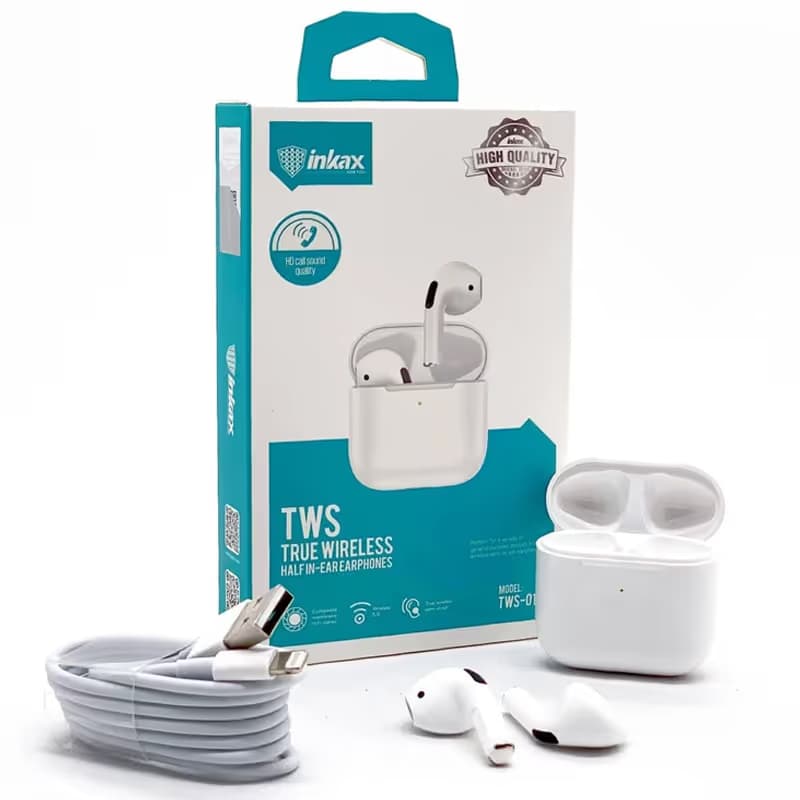 Écouteurs Sans Fil INKAX TWS-01S - Blanc 3