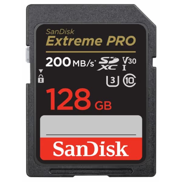 Carte Mémoire SANDISK EXTREME PRO 128 Go 200Mb /S