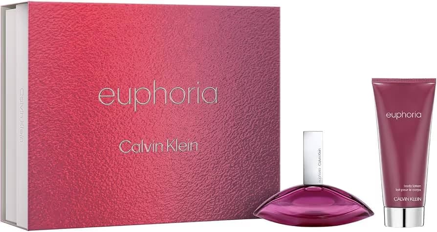  Calvin Klein Coffret Euphoria Eau De Parfum pour Femme 50ML & Body Lotion 100ML