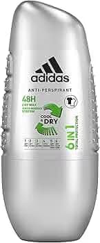 Adidas Déodorant roll-on Cool & Dry 6 en 1 pour Homme - 50ML