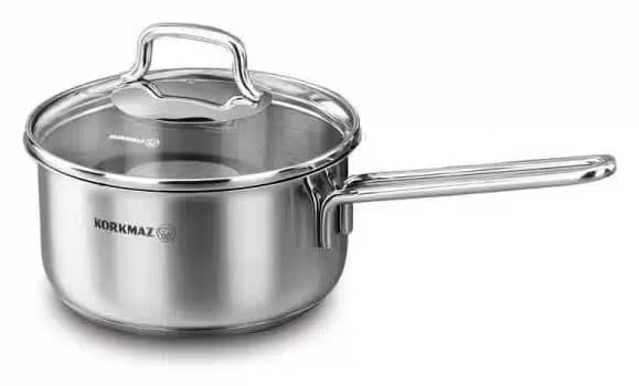 Casserole PERLA Korkmaz 16 x 8 cm 1.6L - Inox 1