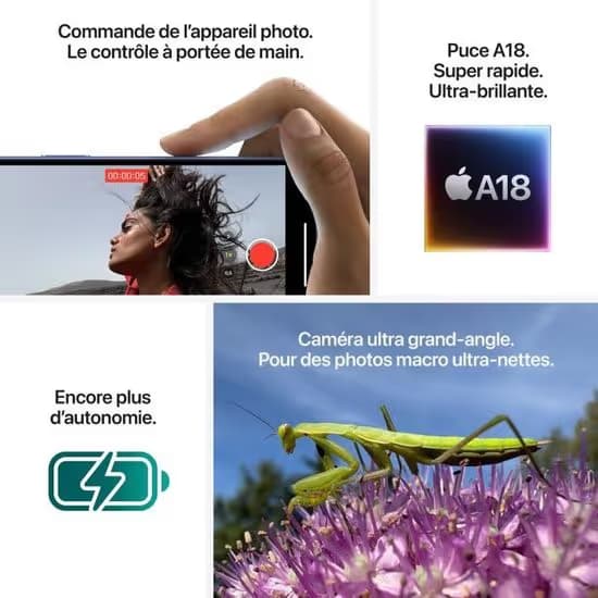 APPLE iPhone 16 Plus 128Go - Noir 5