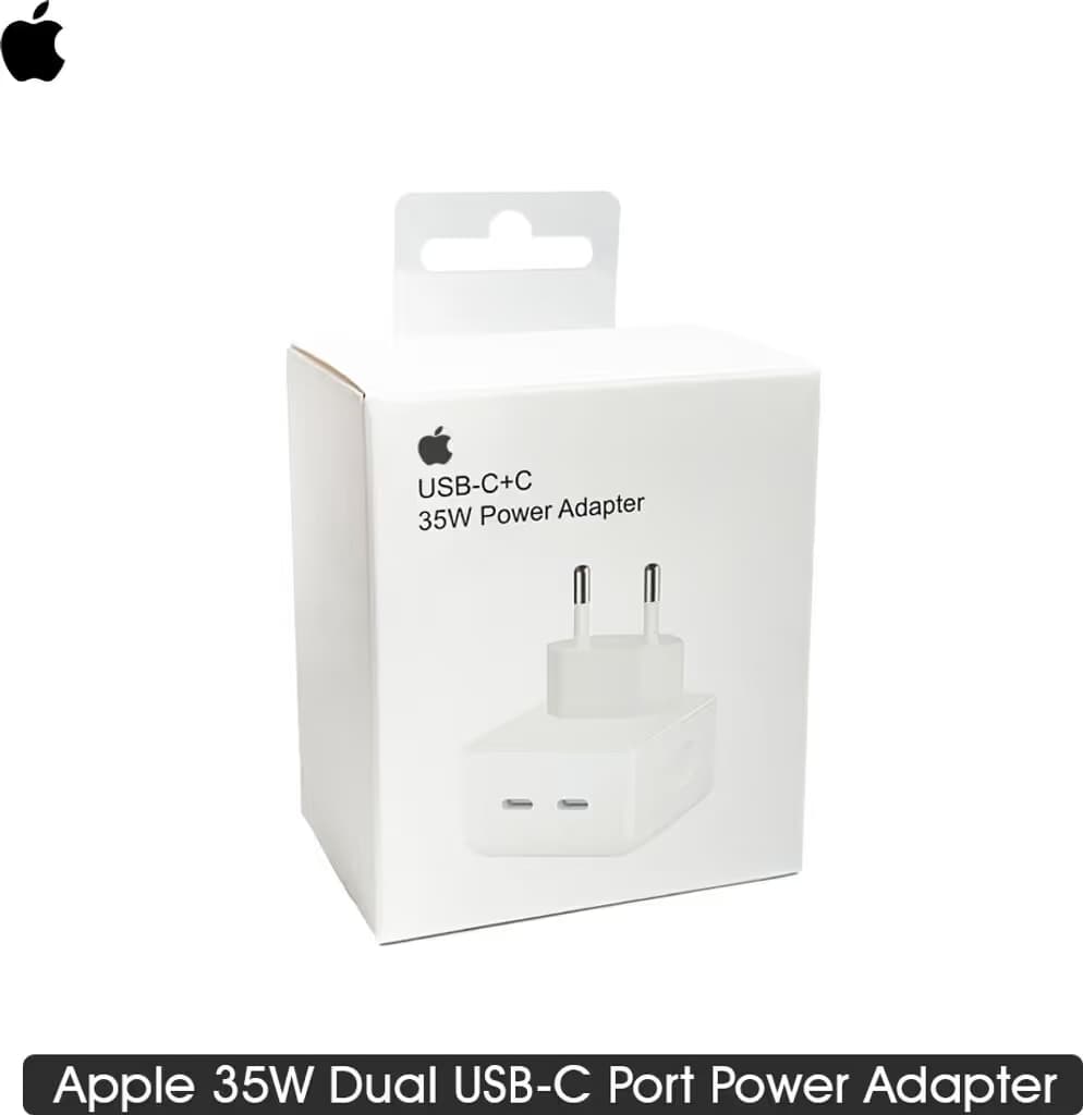 Apple - Adaptateur Secteur 35 W à Double Port USB-C (MW2K3ZM/A) - Blanc 4
