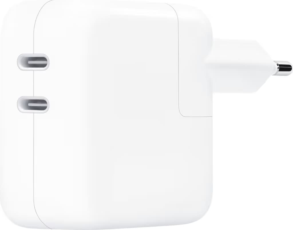 Apple - Adaptateur Secteur 35 W à Double Port USB-C (MW2K3ZM/A) - Blanc 2