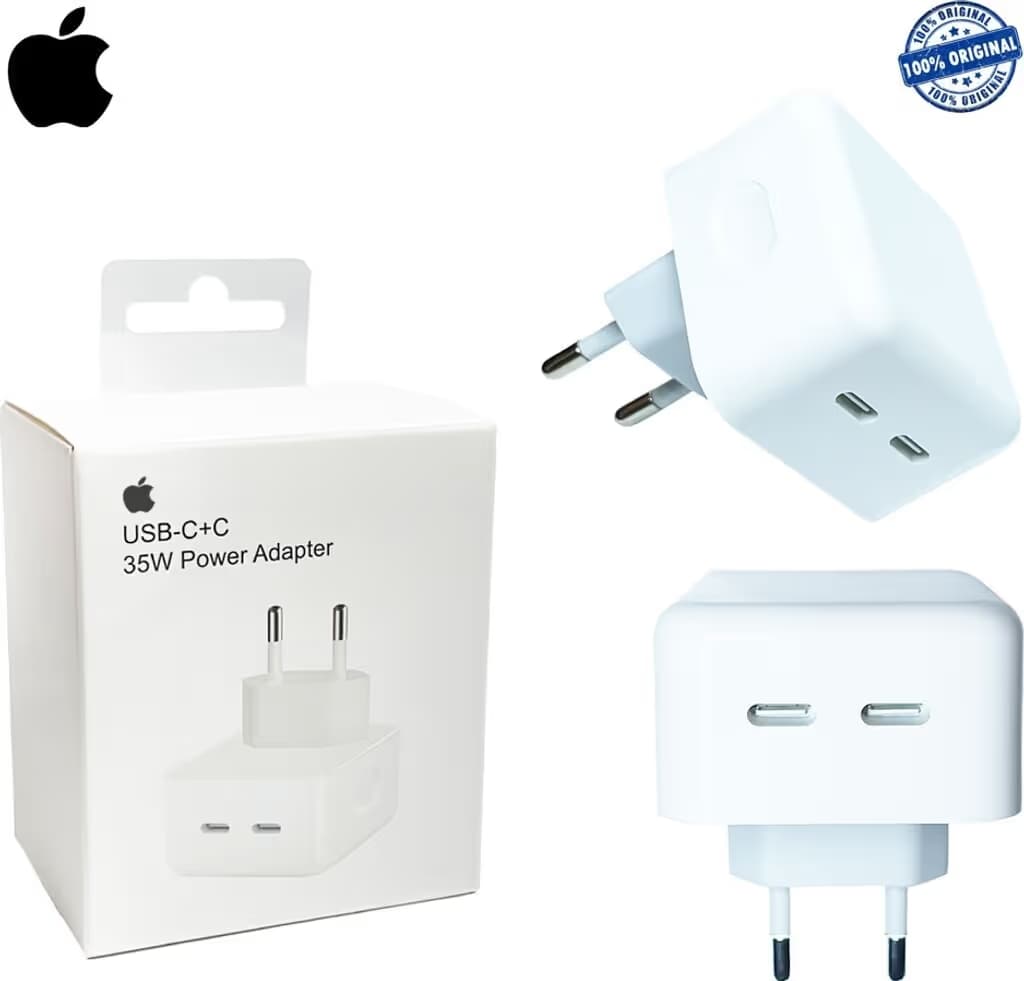 Apple - Adaptateur Secteur 35 W à Double Port USB-C (MW2K3ZM/A) - Blanc 5