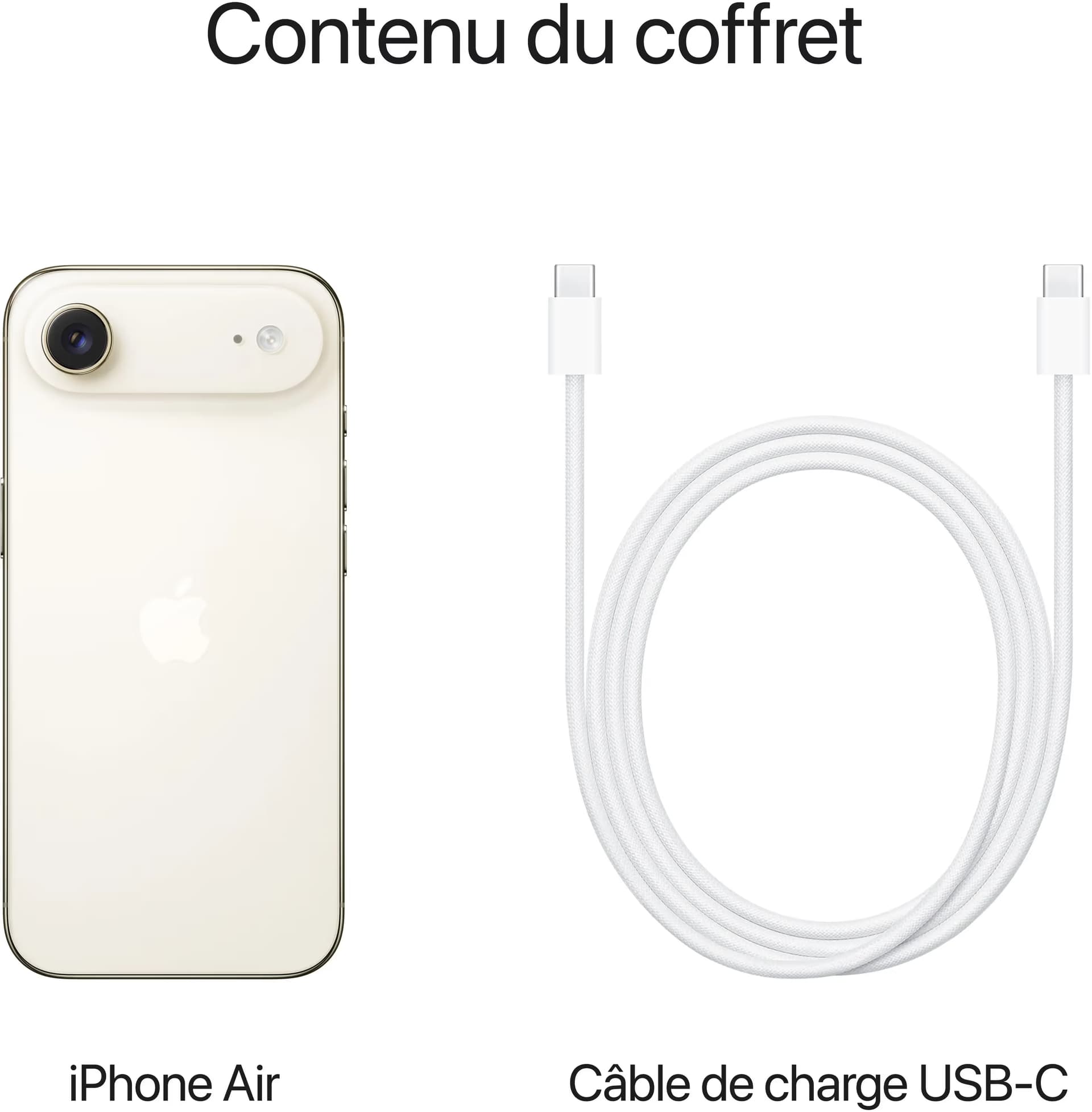 Apple iPhone Air 256Go - Or Clair 8