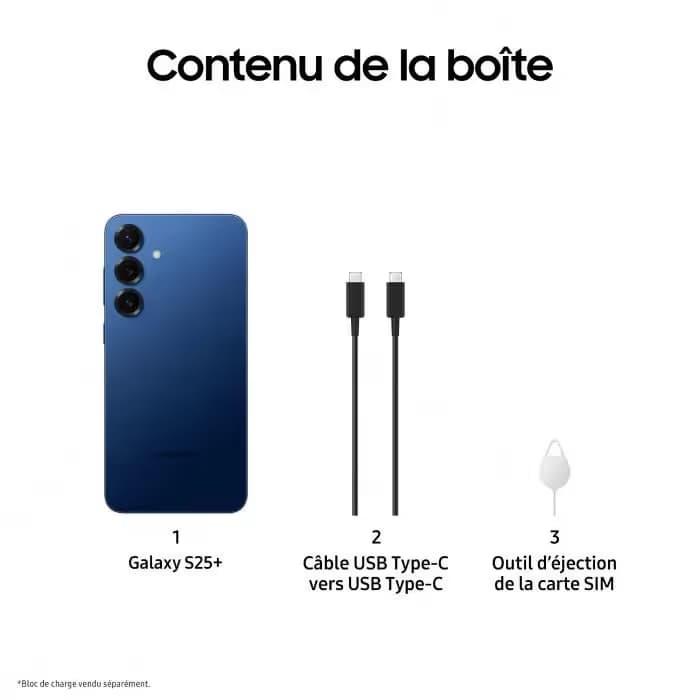 Samsung Galaxy S25 Plus 12Go 512Go - Bleu Nuit 2