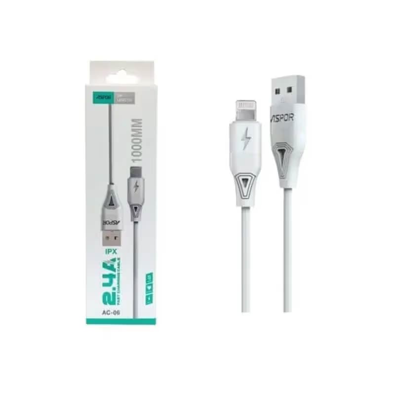 Câble Charge IPhone 2.4A ASPOR AC06