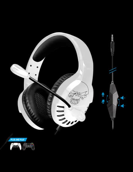 Micro Casque Gaming Filaire Spirit Of Gamer Pro H3 pour PS4&PS5 - Blanc 3