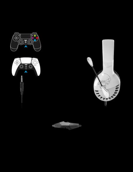 Micro Casque Gaming Filaire Spirit Of Gamer Pro H3 pour PS4&PS5 - Blanc 2