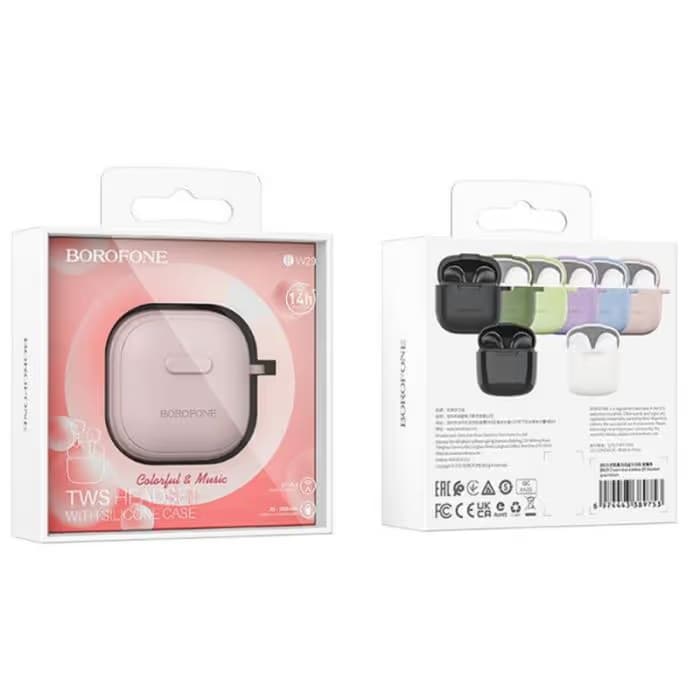 Écouteurs Sans Fil BOROFONE BW29 - Rose 3