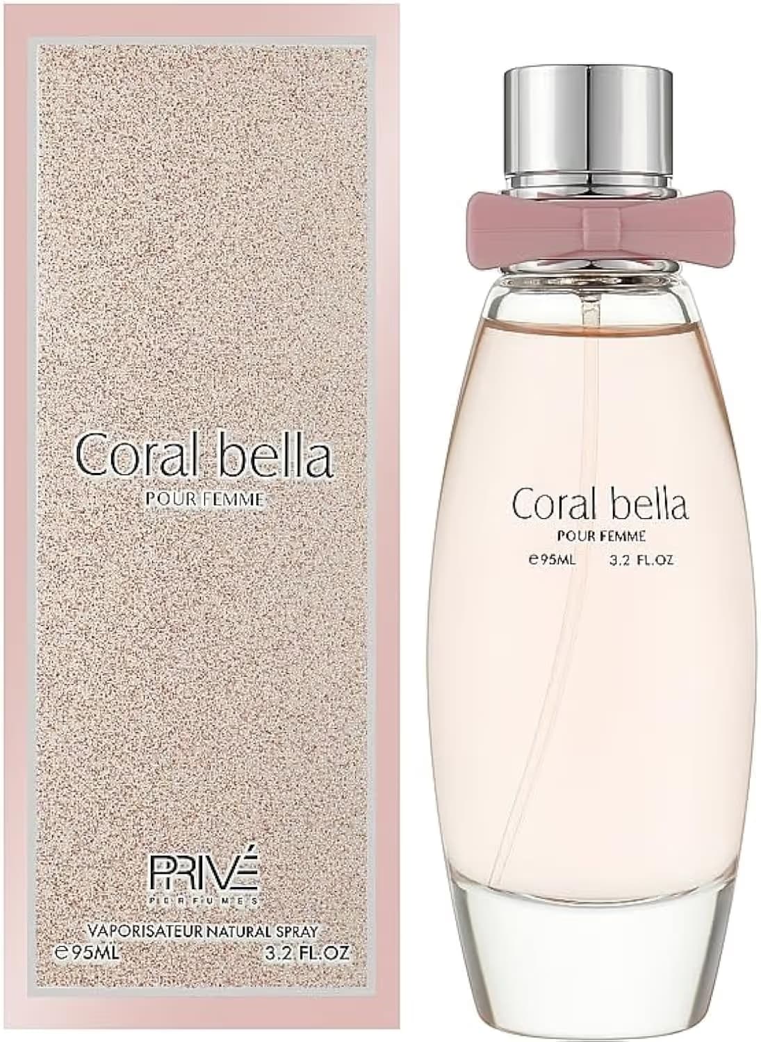 CORAL BELLA Eau De Parfum Pour Femme - 95 ml 