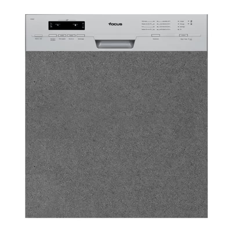 Lave Vaisselle Semi Encastrable FOCUS F502X 12 Couverts - Inox 1