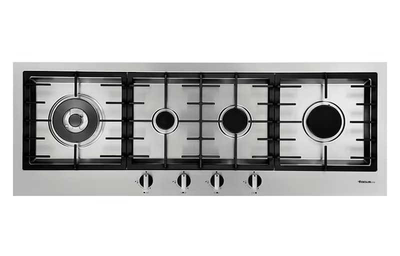 Plaque de Cuisson Encastrable FOCUS FILO 124 4Feux 110cm - Inox  