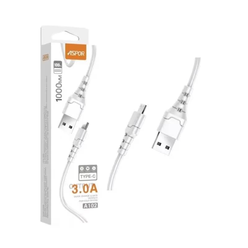 Câble USB Type C ASPOR 102 3A 1M 1