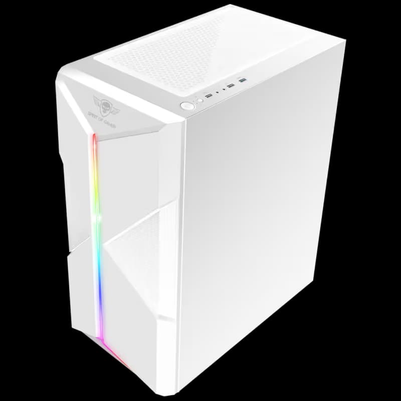 Boitier Gamer Spirit of Gamer Clone III ATX/LEC/ARGB+120MM -Blanc 3