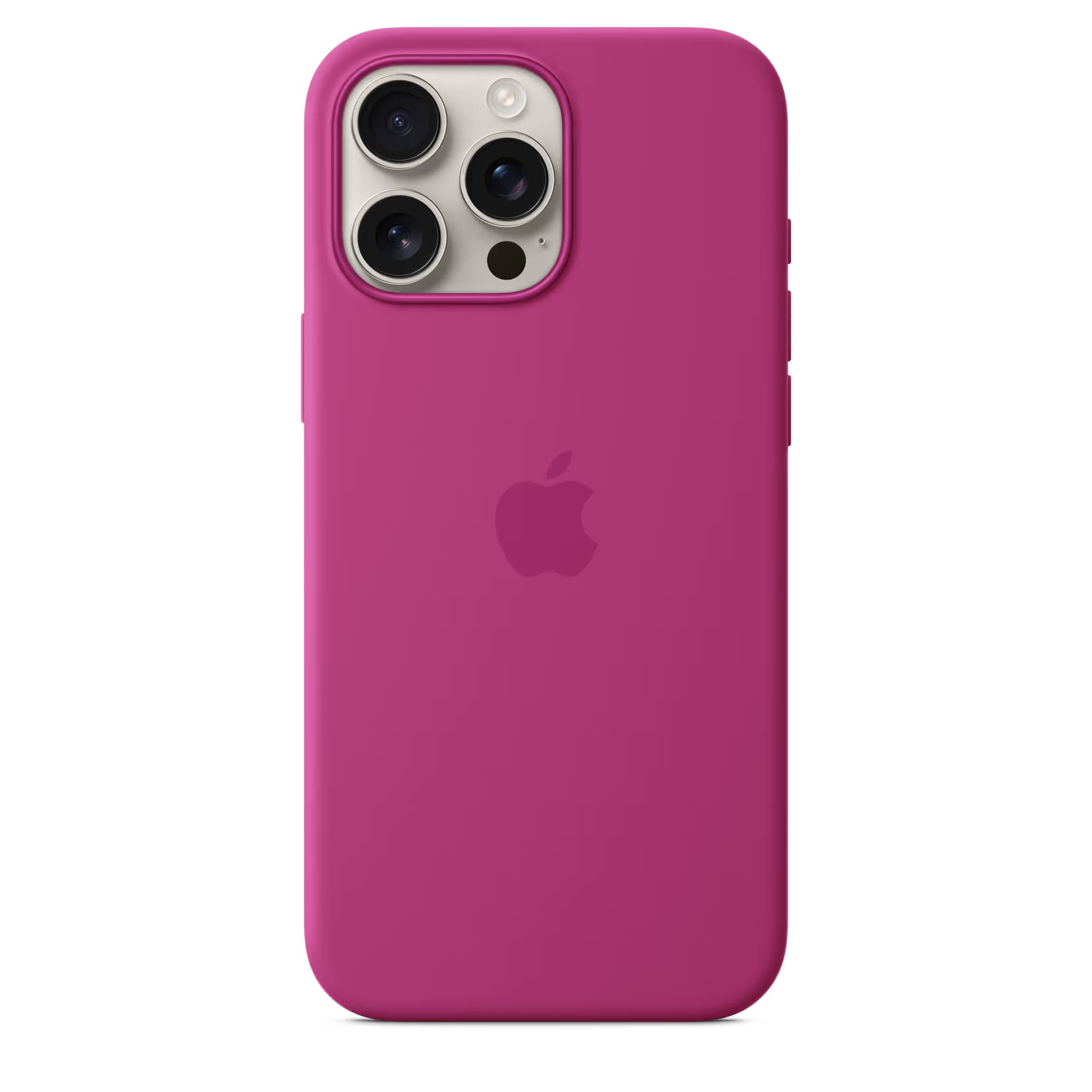 Coque en Silicone MagSafe pour iPhone 16 Pro - Rose Fuchsia 2