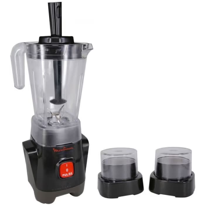 Blender MOULINEX LM2428EG 400W + Moulin & Hachoir - Noir