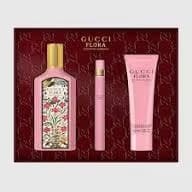 Gucci Coffret Flora Gorgeous Gardenia Eau de Parfum Pour Femme 100ML & Body Lotion 50ML + Vaporisateur 10ML 