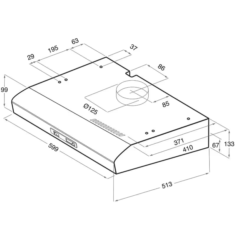 Hotte Casquette ARISTON SL162LBK 60cm - Noir 3