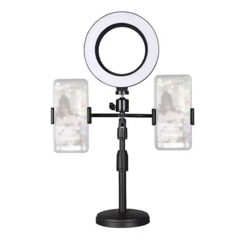 Ring Light 6" avec Support Double Téléphone 1