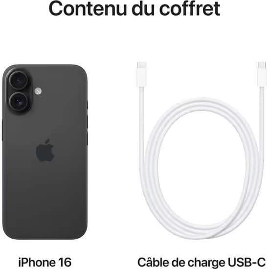APPLE iPhone 16 256Go - Noir 5