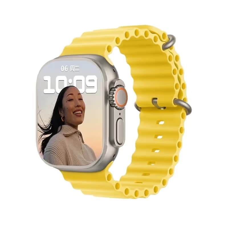 Montre connectée T900 ultra - Jaune 1