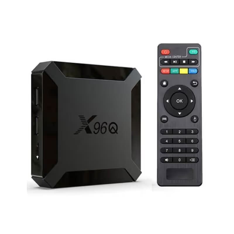 BOX TV Android X96Q Pro 4GO 64GO + 12 mois abonnement IPTV Gratuit