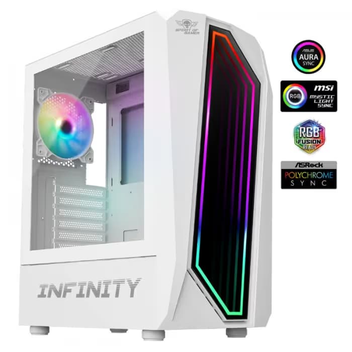 Boitier Gamer Spirit of Gamer Infinity Artic ARGB - Blanc 4