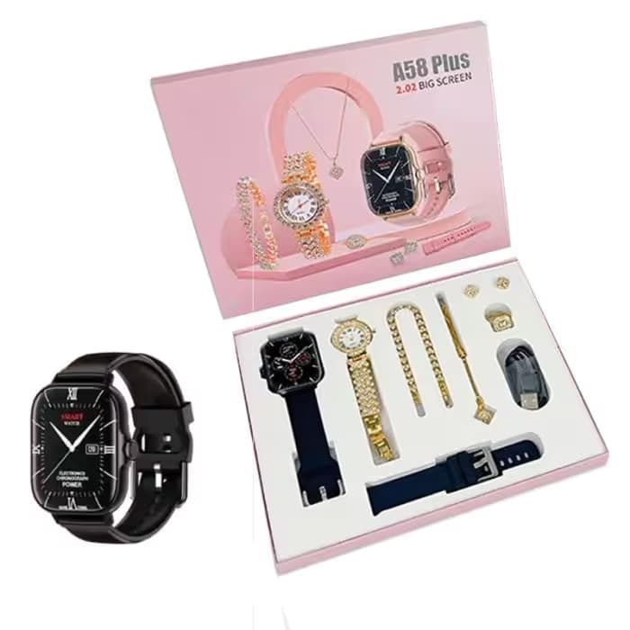 Montre Connectée 8en1 A58 Plus - Noir 1