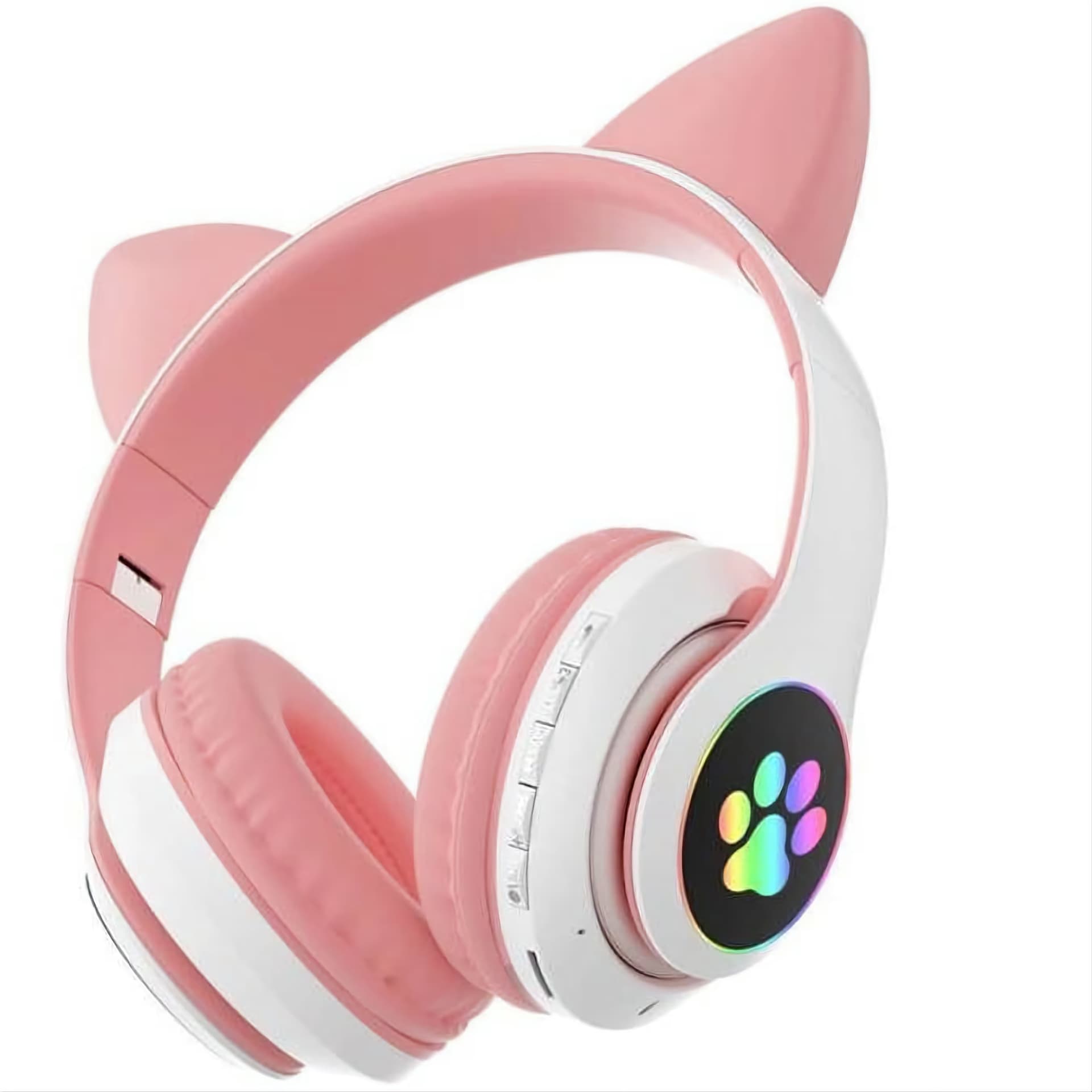 CASQUE STEREO BLUETOOTH MZ-023 - BLANC & ROSE 3
