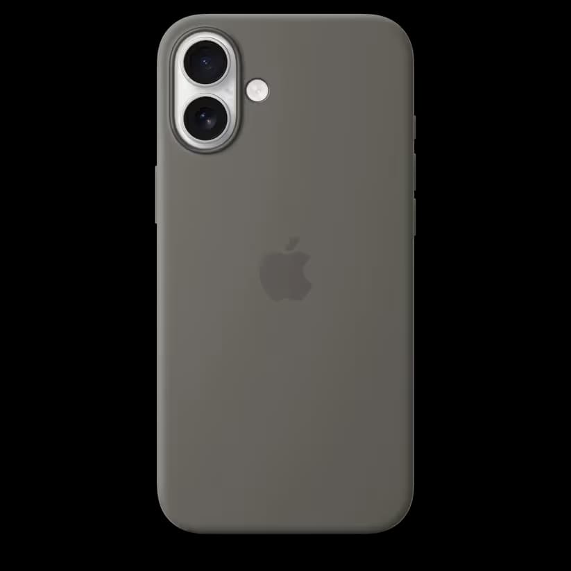 Coque en Silicone MagSafe pour iPhone 16 - Gris minéral 1