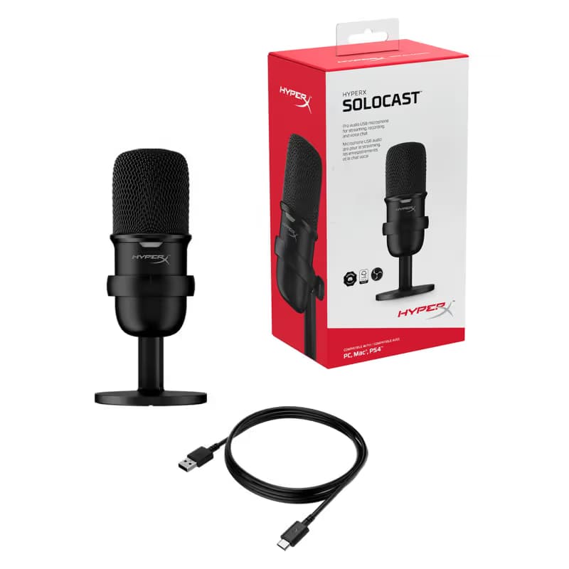 Microphone Gamer Filaire HyperX SoloCast - Noir 8
