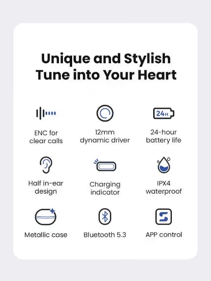 Ecouteur sans fil Haylou X1 2023- Blanc 5