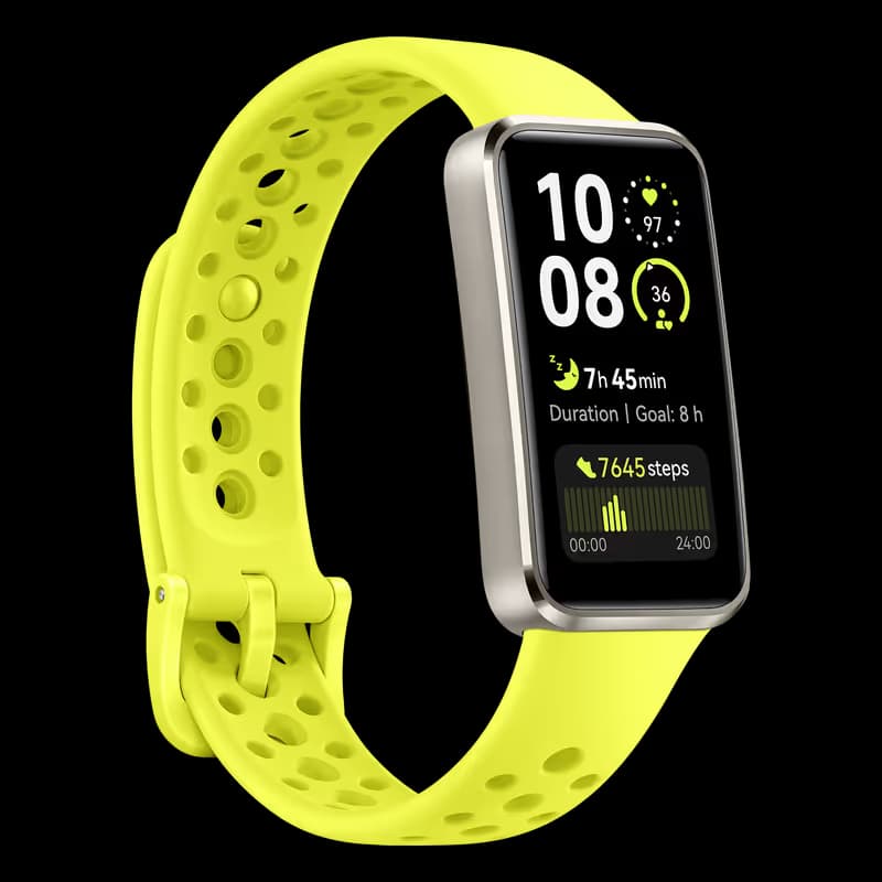 Bracelet connecté HUAWEI Band 10 - Vert Fluo 3