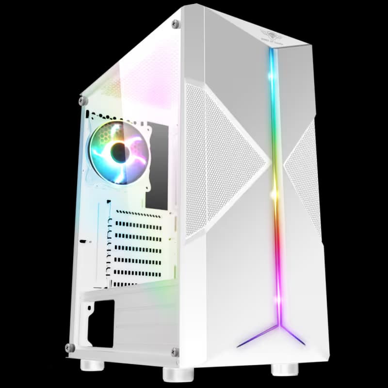 Boitier Gamer Spirit of Gamer Clone III ATX/LEC/ARGB+120MM -Blanc 2