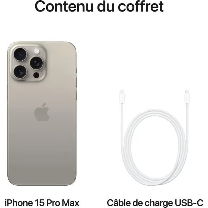 iPhone 15 Pro Max 1 To - Titane Naturel 3