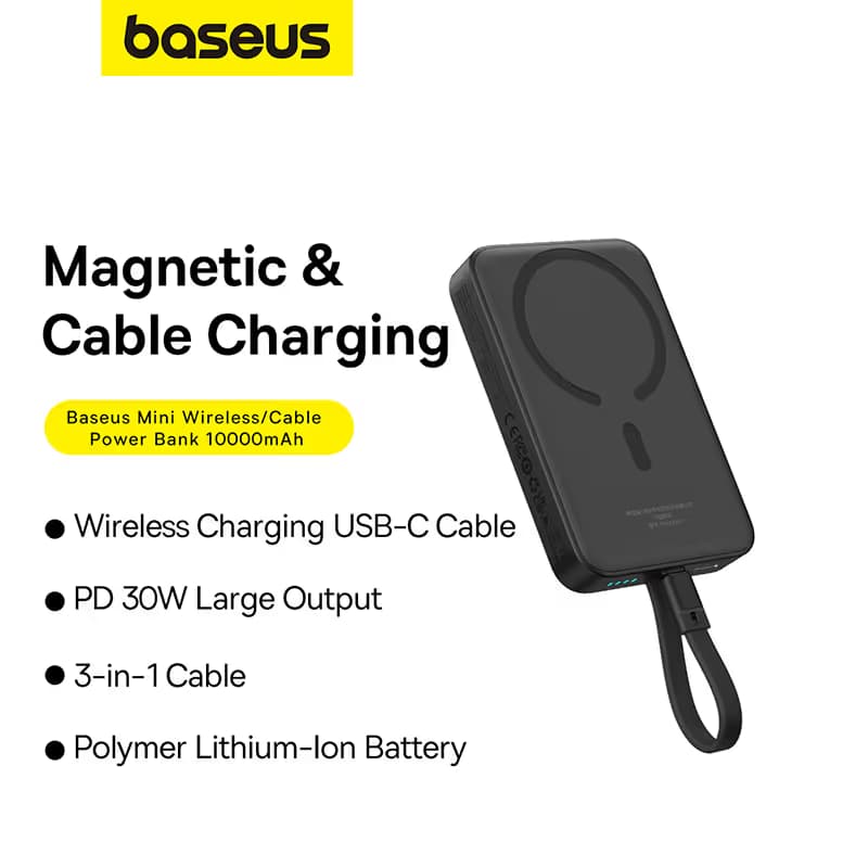 Power Bank Baseus à charge rapide magnétique Édition Type-C 4