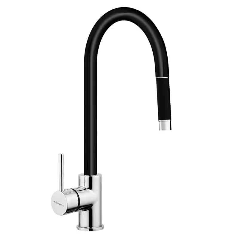 Mitigeur D'évier FOCUS Avec Douchette SMART 110 B - Noir